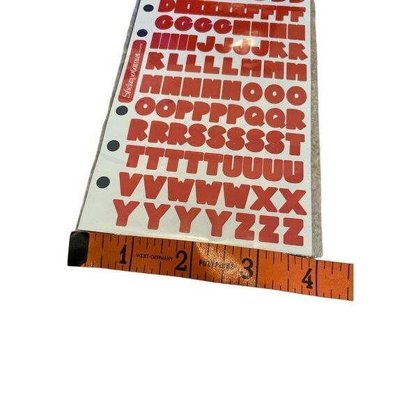 Lot Of 10 Heart Containers Foam Art Alphabet Stickers Erasers - Picture 6 of 7